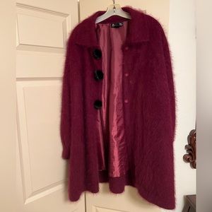 Venesha Angora Maroon Jacket